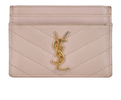 Saint Laurent Cassandre Matelassé Card Holder, front view